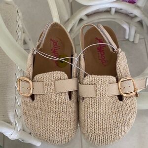 Jellypop Kids Tan Woven Clog